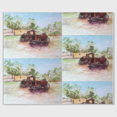 時代を超えたギア ラッピングペーパー (フラット)