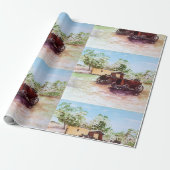 時代を超えたギア ラッピングペーパー (アンロールド)