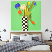 時代を超えたポット キャンバスプリント (インサイチュ (寝室))