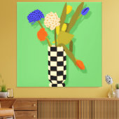 時代を超えたポット キャンバスプリント (インサイチュ (リビング))