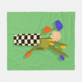 時代を超えたポット フリースブランケット (正面(横))