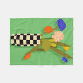 時代を超えたポット フリースブランケット (正面(横))