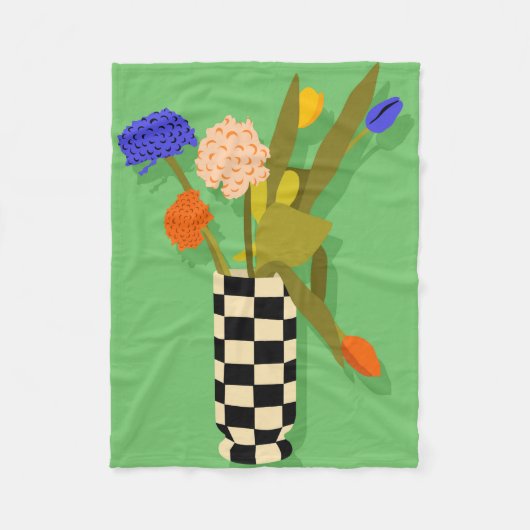 時代を超えたポット フリースブランケット (正面)