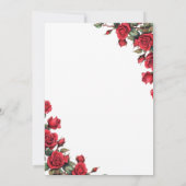 時代を超えた結婚式招待状 | 優雅な結婚式 招待状 (裏面)