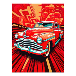 時代を超えた財宝ヴィンテージカー フォトプリント           