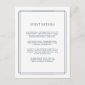 時代を超えた |ネイビー結婚ズ詳細カード エンクロージャーカード (正面)