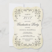 時代を超えた |卒業パーティー招待状 招待状 (正面)