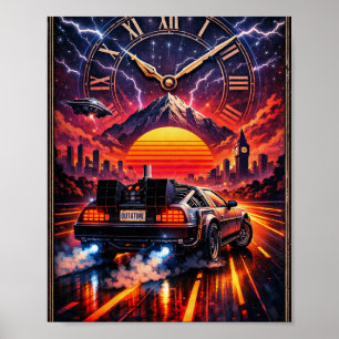 時代を超えて – レトロフューチャリスティックなSFウォールアート ポスター