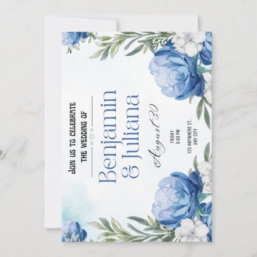 時代を超えるラブストーリー：次の章に参加しよう 招待状 (正面)