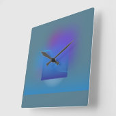 「時代を超越したアート素晴らし：壁時計と芸術的 スクエア壁時計 (傾斜)
