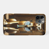 時代を超越したエジプトの金毛猫 Case-Mate iPhoneケース (裏面(横))