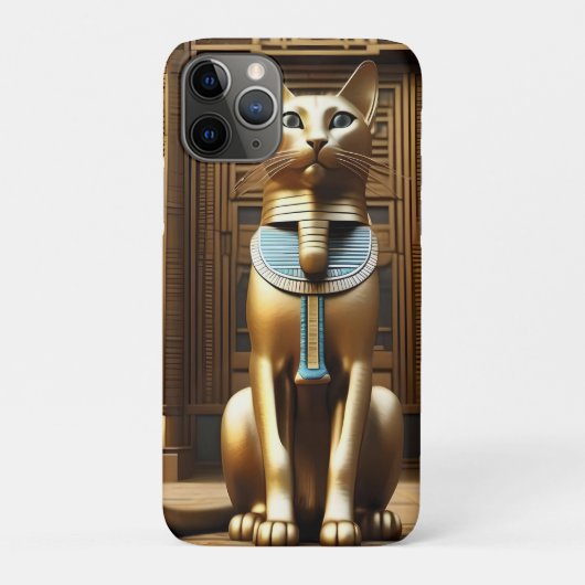 時代を超越したエジプトの金毛猫 Case-Mate iPhoneケース (裏)