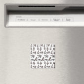 時代を超越したエジプト古美術デジタルパターン マグネット (インサイチュ (食洗機))