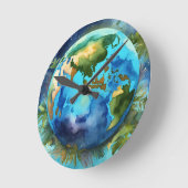 時代を超越したエレガンスユニーク:デザイン時計 ラウンド壁時計 (傾斜)