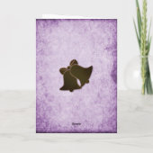 時代を超越したエレガンス結婚：バイオレットのサンキューカード サンキューカード (裏面)