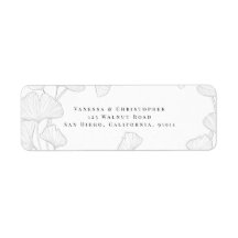 時代を超越したエレガンス：イチョウ住所 シール