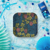 時代を超越したエレガンス:ウィリアム・モリスつる植物・パターン ペーパープレート (パーティー)