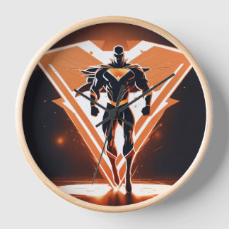 時代を超越したエレガンス：ナチュラルウッドラウンドフレーム» 壁時計