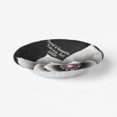 時代を超越したエレガンス:ブラック&シルバー結婚ブロッサム ペーパーボウル (傾斜あり)