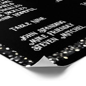 時代を超越したエレガンス:ブラック&シルバー結婚ブロッサム ポスター (角)