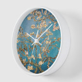 時代を超越したエレガンス：ヴァン・ゴッホのアーモンド・ブロッサム 壁時計 (傾斜)