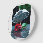 「時代を超越したエレガンス：壁の時計を補う ラージ壁時計 (傾斜)