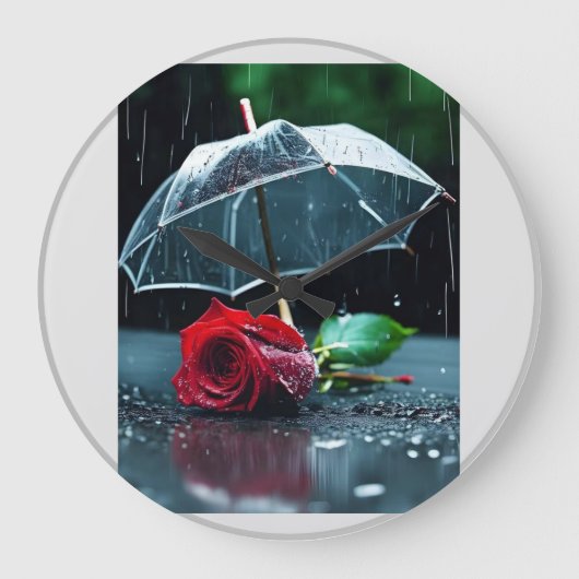 「時代を超越したエレガンス：壁の時計を補う ラージ壁時計 (正面)