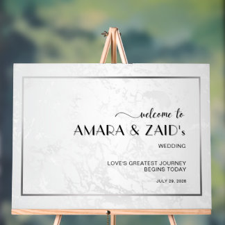 時代を超越したエレガンス：真珠色の白い大理石 アクリルサイン