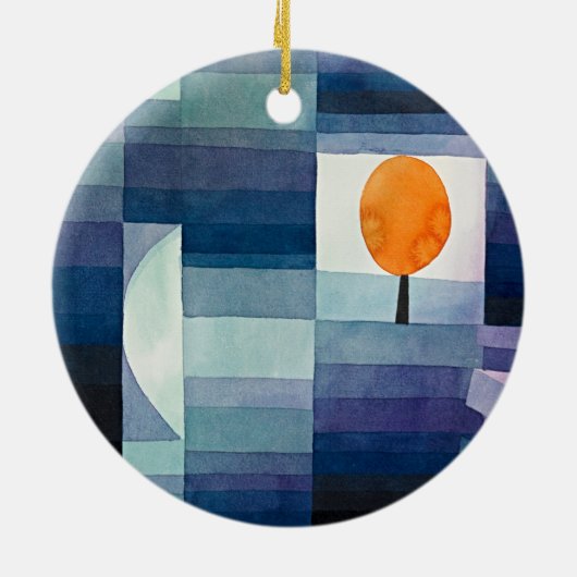 時代を超越したエレガンス:秋の前触れ セラミックオーナメント (裏面)