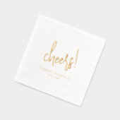 時代を超越したエレガントな結婚式 箔ナプキン (左)