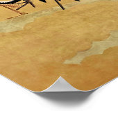 時代を超越したエレガ日本のンス：群れクレーン ポスター (角)