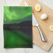 時代を超越したオーロラ キッチンタオル (四つ折り)
