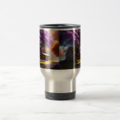 「時代を超越したチャーム:農家とオールド・ジャカランダ トラベルマグ (中央)