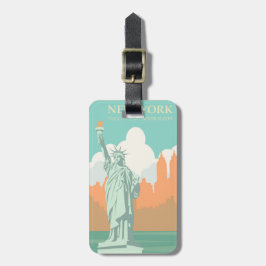 時代を超越したニューヨーク市の自由の女神 ラゲッジタグ