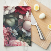 時代を超越したバラフローラチャーム キッチンタオル (四つ折り)