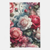 時代を超越したバラフローラチャーム キッチンタオル (縦)