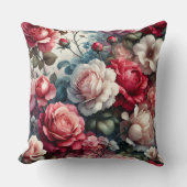 時代を超越したバラフローラチャーム クッション (正面)