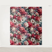 時代を超越したバラフローラチャーム タペストリー (正面)