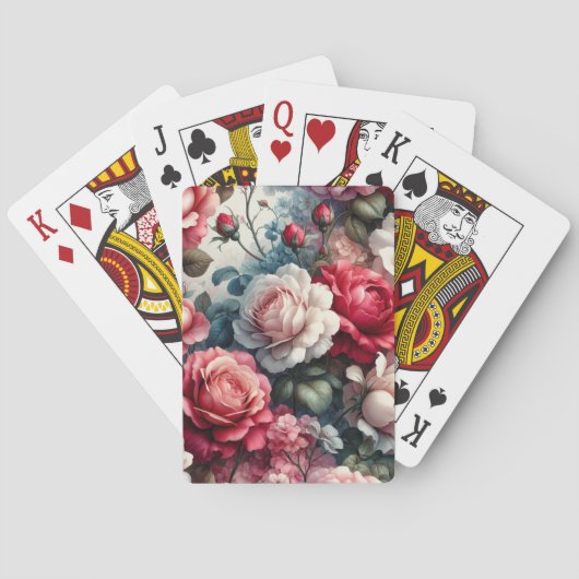 時代を超越したバラフローラチャーム トランプ (裏面)