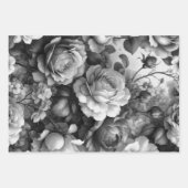 時代を超越したバラフローラチャーム ラッピングペーパーシート (正面2)