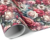 時代を超越したバラフローラチャーム ラッピングペーパー (ロールコーナー)