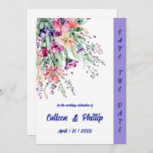 時代を超越したフローラエレガンス セーブザデート (正面/裏面)