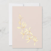 時代を超越したフローラ素朴メイド・オブ・オーナー（花嫁付き添い人）提案 招待状 (裏面)