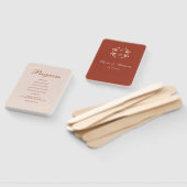 時代を超越したフローラ素朴結婚式 プログラム ハンドファン (組立なし)