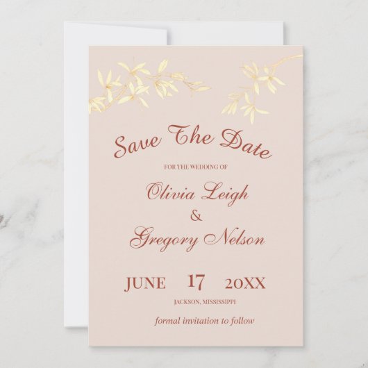 時代を超越したフローラ 素朴 セーブザデート (正面)