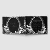 時代を超越したブラックタイ結婚お祝い ゲストブック (全面)