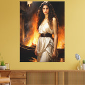 「時代を超越したヘレネー:トロイアの触媒」 キャンバスプリント (インサイチュ (リビング))