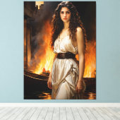 「時代を超越したヘレネー:トロイアの触媒」 キャンバスプリント (インサイチュ (ウッドフロア))