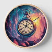 時代を超越したポケットウォッチ 壁時計 (正面)