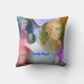 時代を超越したモーツァルト クッション (裏面)